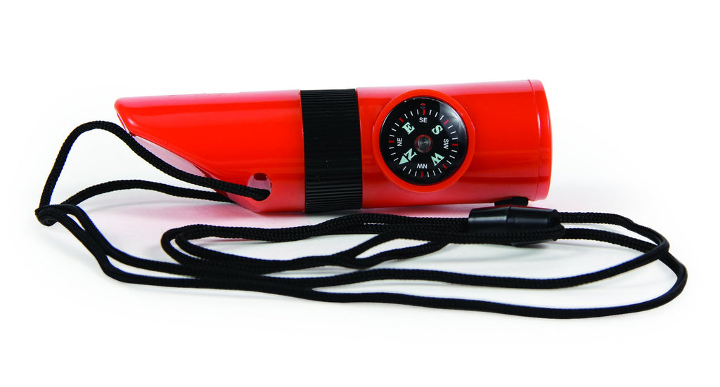 Camco 51364 6-Function Survival Whistle, Orange