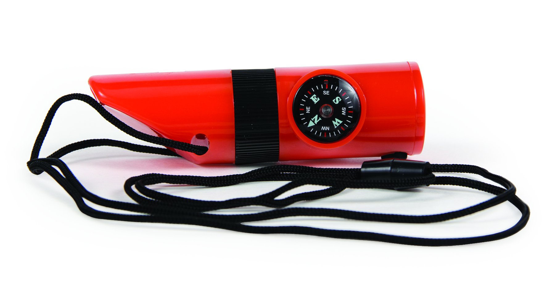 Camco 51364 6-Function Survival Whistle, Orange