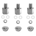 NICEDACK Bicycle Axle Adapter for M10 x 1.0, 3/8  x26, M5 Quick Release, Universal Bicycle Trailer Coupling Adapter