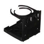 Attwood 2445-7 Fold-Up Dual Ring Drink Holder (Black)