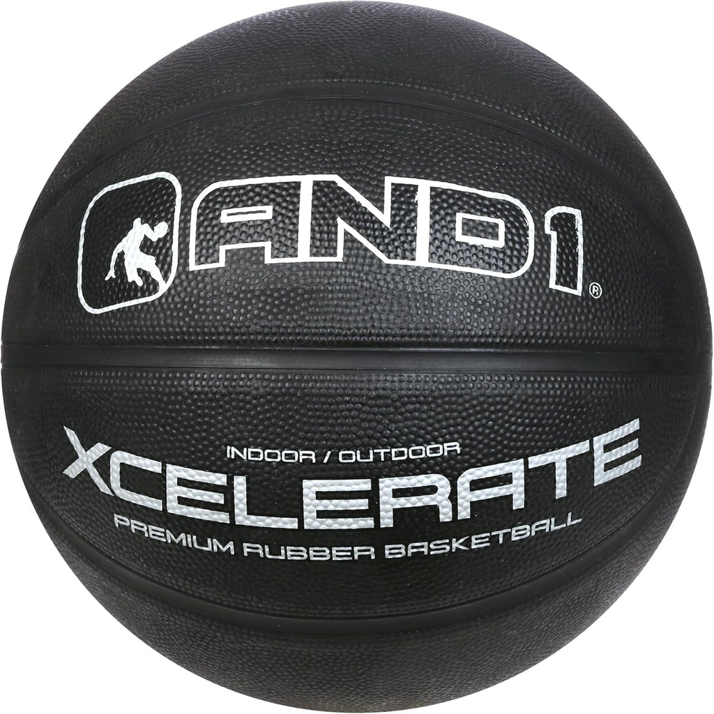 And1 Xcelerate Rubber Basketball: Game Ready, Official Regulation Size 7 (29.5      ) Streetball, Made For Indoor/Outdoor Basket