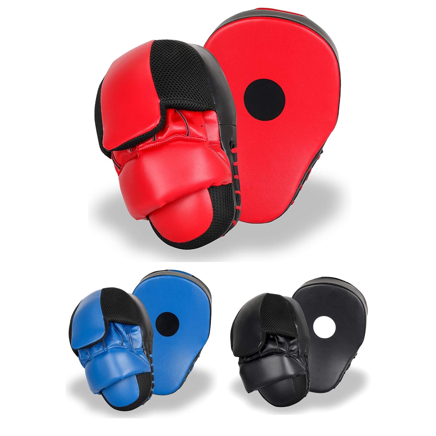 Punching Mitts Mma Boxing Mitts Training Focus Punch Mitts Bags Kickboxing Muay Thai Hand Target Pads For Men & Women (Pair) (Re