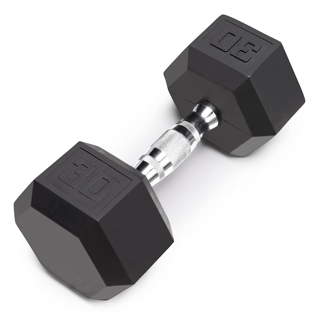 Marcy 30 Lb Ecoweight Rubber Hex Dumbbell, Ibrh-030 - Sold Individually