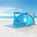 Beach Tent with Canopy, Beach Cabana Sun Shelter for 4-6 Person, Lightweight Portable Beach Cabana with UPF 50+ Sun Shelter and 