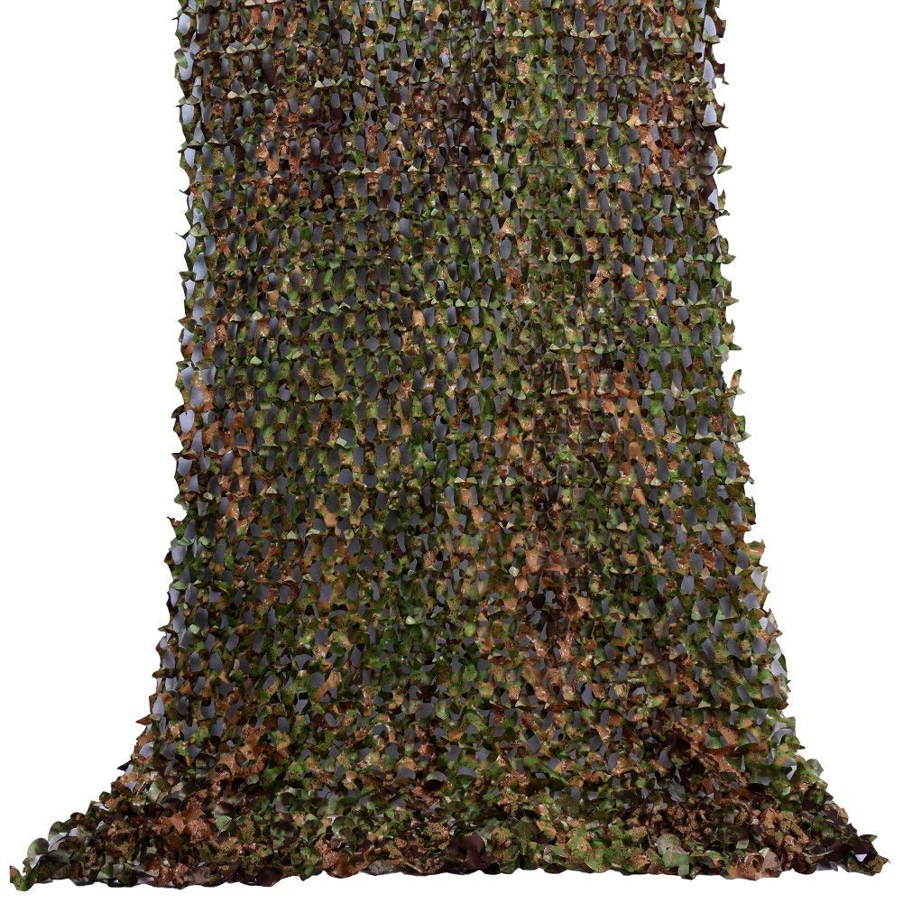 Loogu Camo Netting, Camouflage Net Blinds Great For Sunshade Camping Shooting Hunting Etc (Greenzone, 15X10M=5X328Ft)
