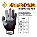 Markwort Palmgard Xtra Inner Glove, Black, Left Hand, Youth, Large