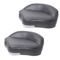 Vancus Casting Seat for Boat, Marine Grade Universal Pro Casting Fishing Bass Boat Seats Bike Butt Chair (2-Pack, Black)