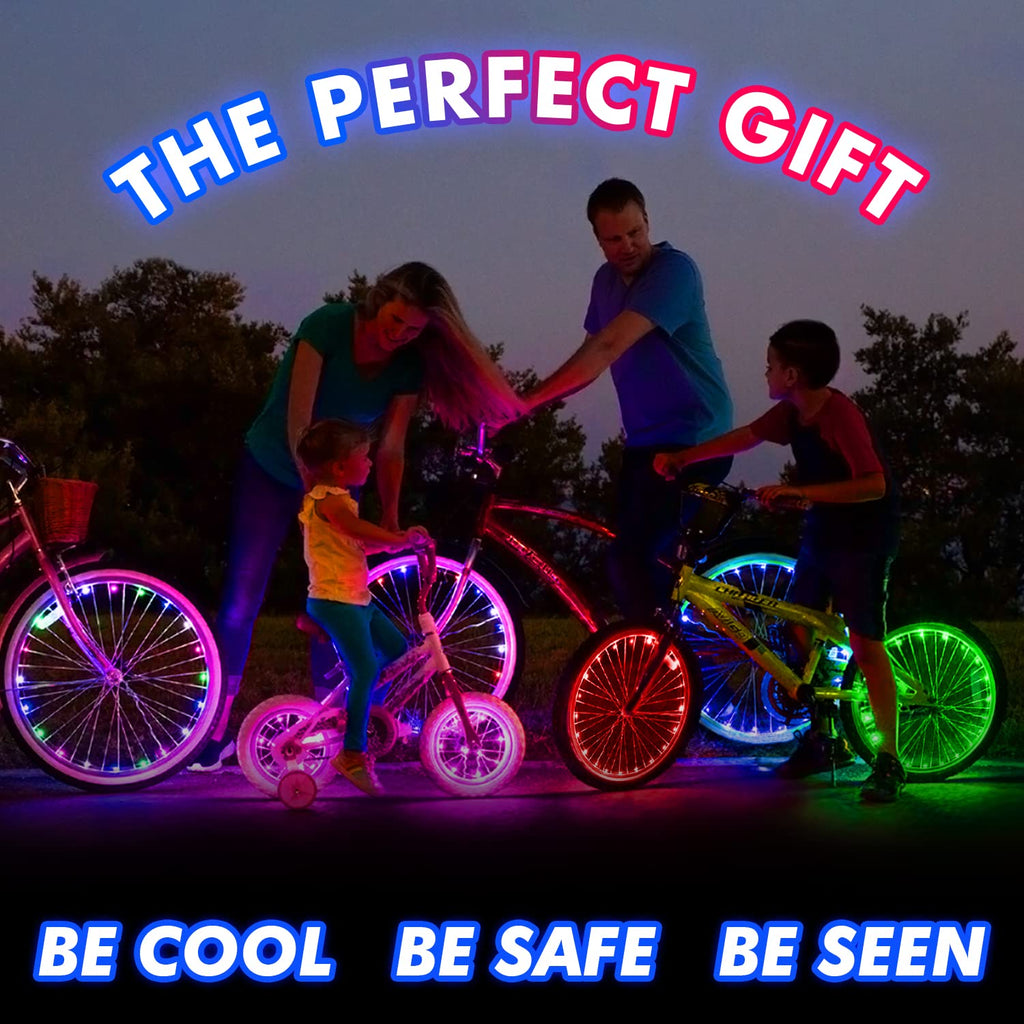 Activ Life Bike Lights, Green, 1-Tire Pack Led Bicycle Christmas Lights For Wheels With Batteries Included, Best Wheelchair & To