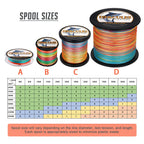 Hercules Super Strong 300M 328 Yards Braided Fishing Line 30 Lb Test For Saltwater Freshwater Pe Braid Fish Lines 4 Strands - Mu
