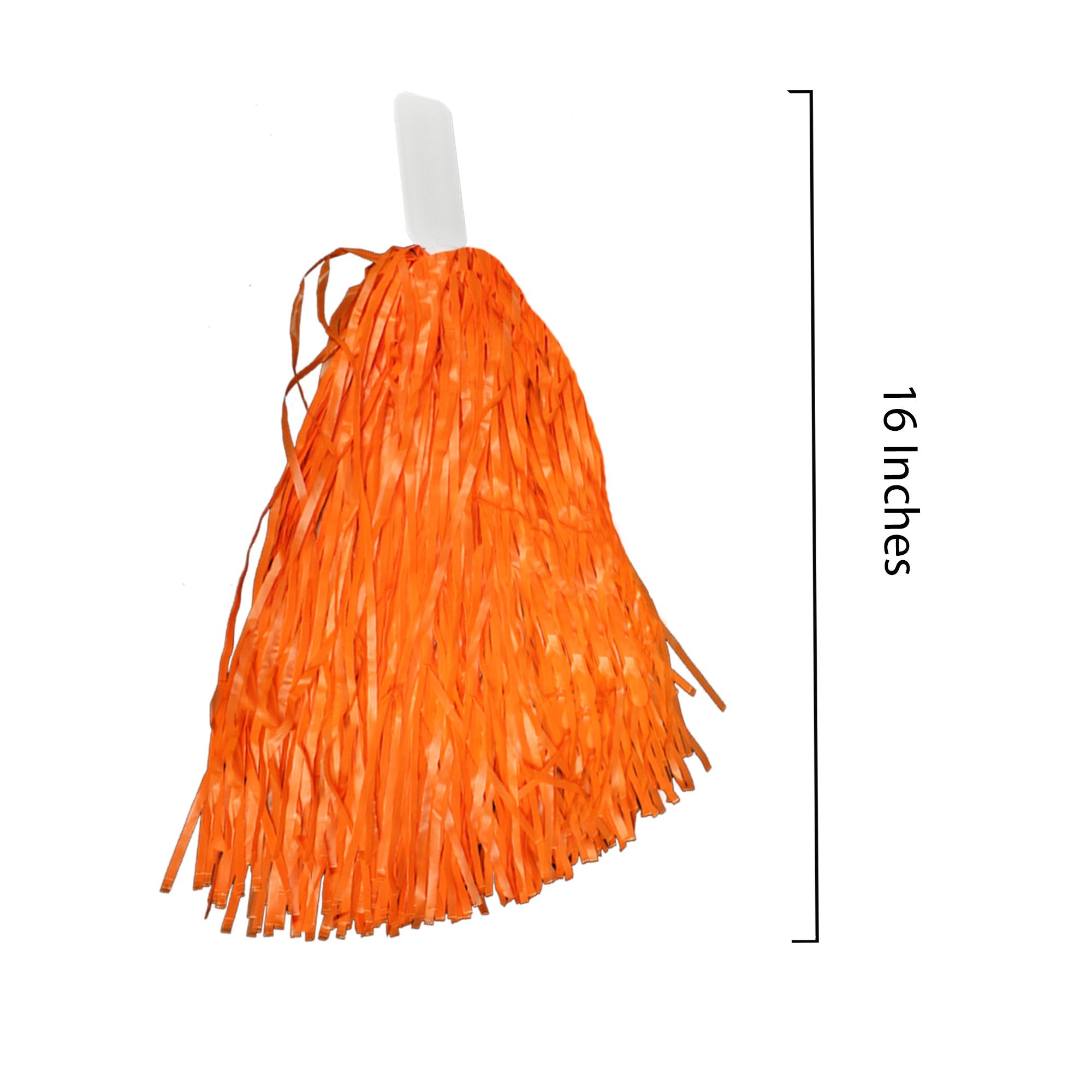 Windy City Novelties - 12 Pack - Orange Cheerleader Pom Poms  For Cheerleading, Cosplay, Halloween, Party Supplies
