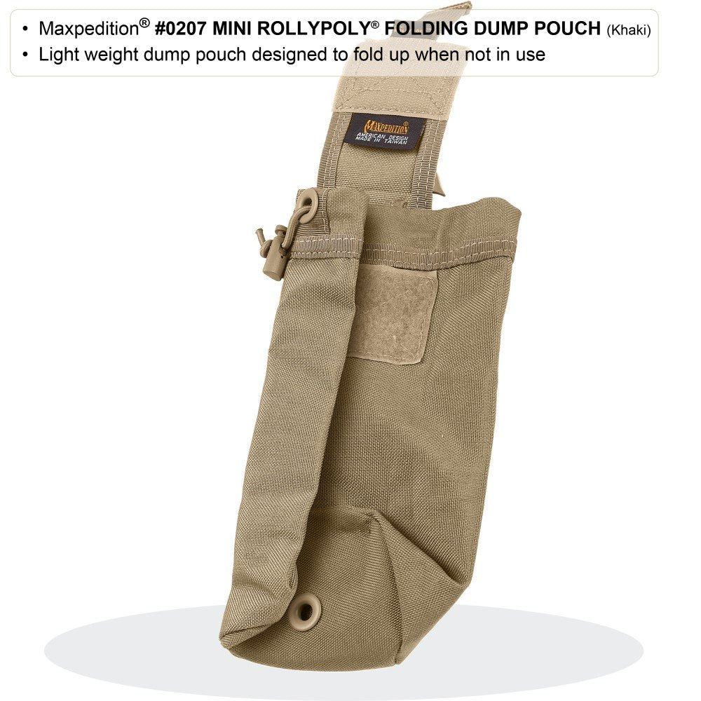 Maxpedition Mini Rollypoly Folding Dump Pouch (Khaki)