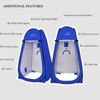 Your Choice Xl Pop Up Privacy Shower Tent - Portable Changing Tent For Camping, Beach & Poolside - 82.6 Tall Double Storage Pock