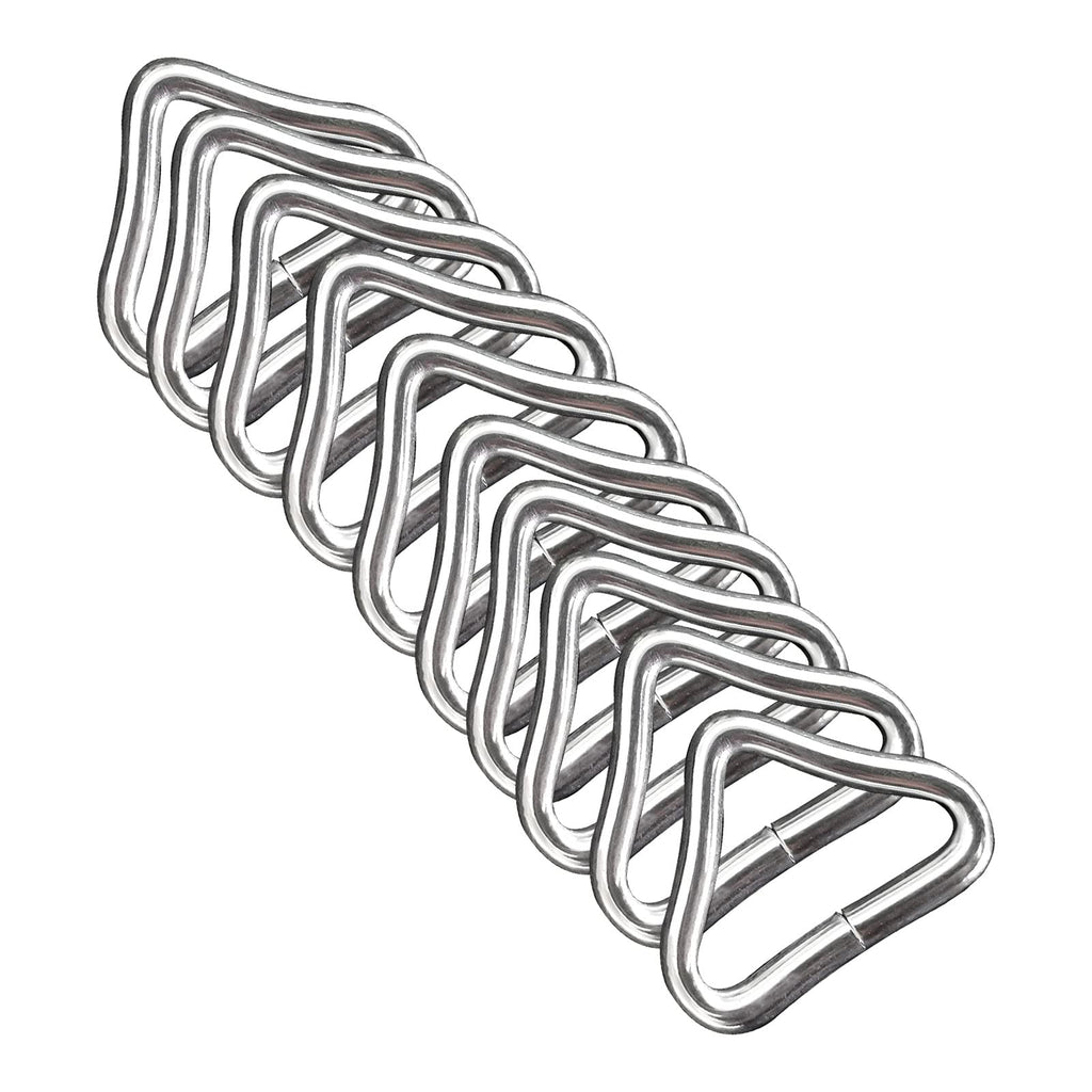 Mofuca 10Pcs Triangle Rings, Trampoline Mat Triangle Rings Trampolines Accessories V-Rings, Quick Connected(Triangle Ring)