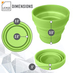 Lewis N. Clark Luggage Silicone Travel Cup, Green, One Size