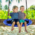 Moccha Flying Saucer Tree Swing, Giant 40    Round Swing with Steel Frame & Adjustable Rope, Indoor Outdoor Swing with 700lbs We