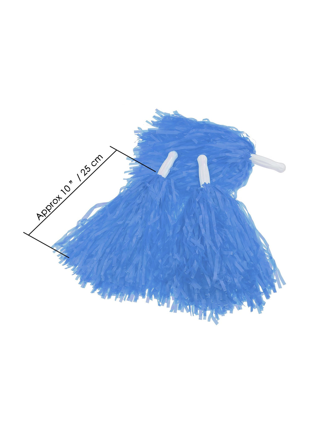 Pangda 12 Pack Cheerleading Pom Poms Sports Dance Cheer Plastic Pom Pom For Sports Team Spirit Cheering (Blue And Yellow)