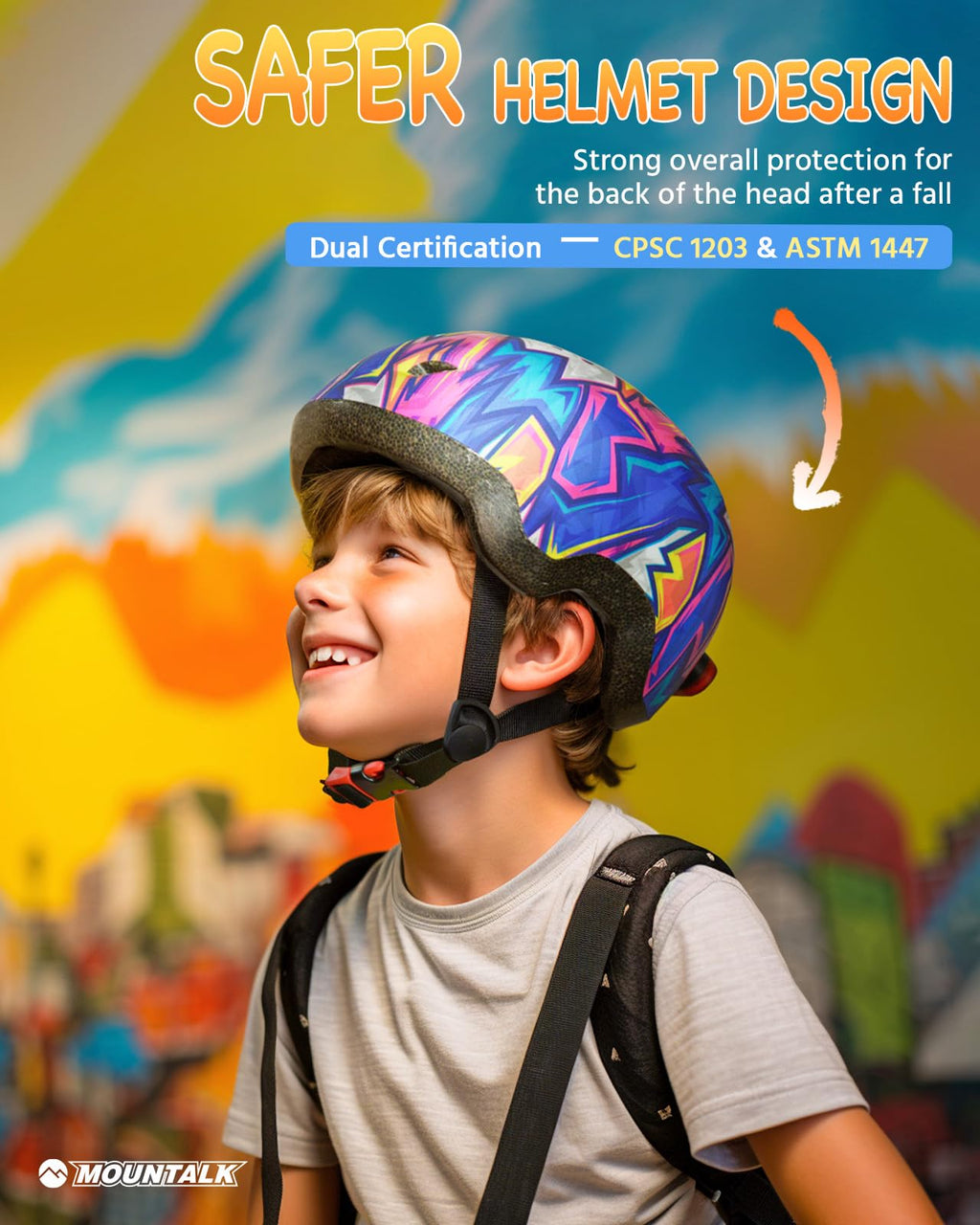 Toddler Bike Helmet,Adjustable Kids Helmets From Infant/Toddler/Baby To Children Girls And Boys, Age 1-3/2-4 Years Old (Cyberpun