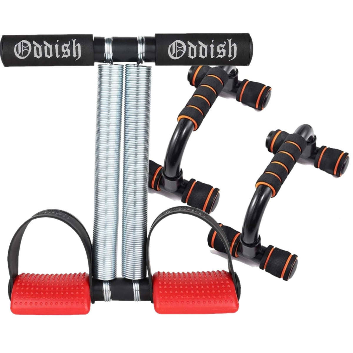 ODDISH Way to Fitness Tummy Trimmer Double Spring with PushUp Bar Combo Pack for Men & Women  Ab Exercise Equipment for Home &