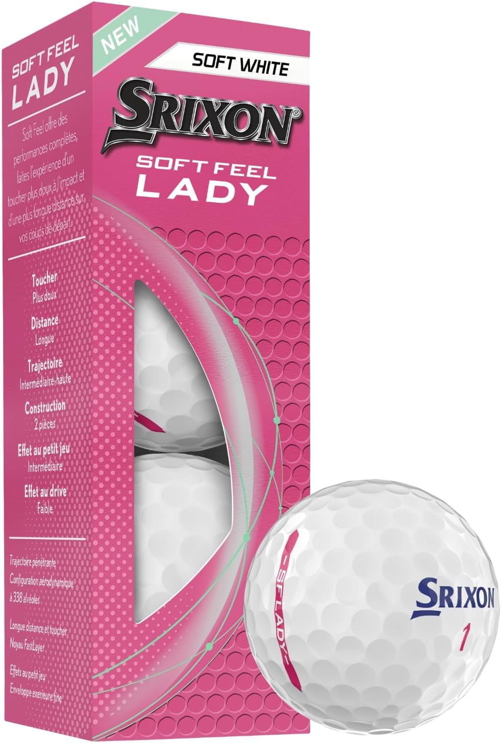 Srixon Soft Feel Lady 9 Golf Balls (24 Pack)