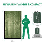 Zmoon Emergency Sleeping Bag 2 Pack Lightweight Survival Sleeping Bags Thermal Bivy Sack Portable Emergency Blanket For Camping,