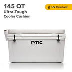Rtic Ultra-Tough Cooler Seat Cushion, Great For Family Travels, Boating Or Hunting, Easy Clean Vinyl, Buckle Fastening And Anti
