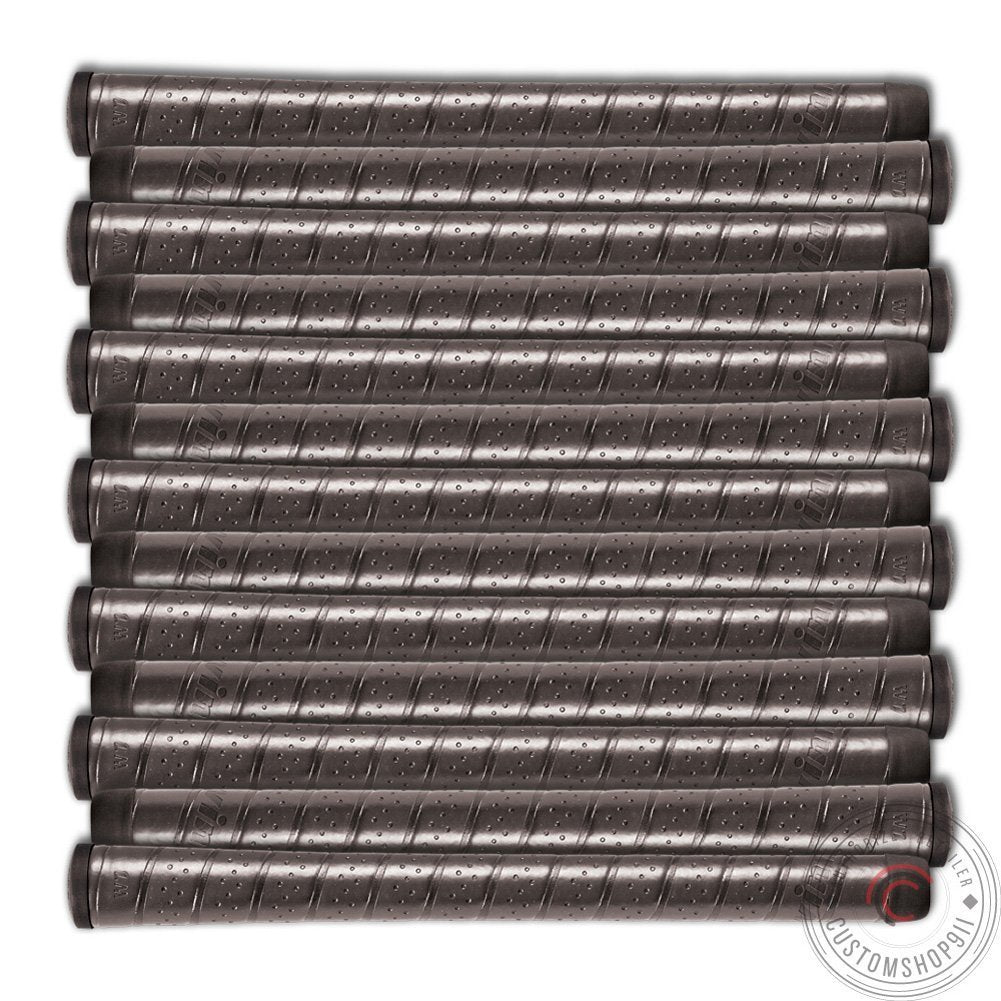Set Of 9 Winn Excel Wrap Oversize Black Golf Grip, 7715W