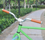 Upanbike Bike Grips Leather Double Lock On Fit 22.2Mm Handlebar Grips For Mountain Bike Road Bicycle