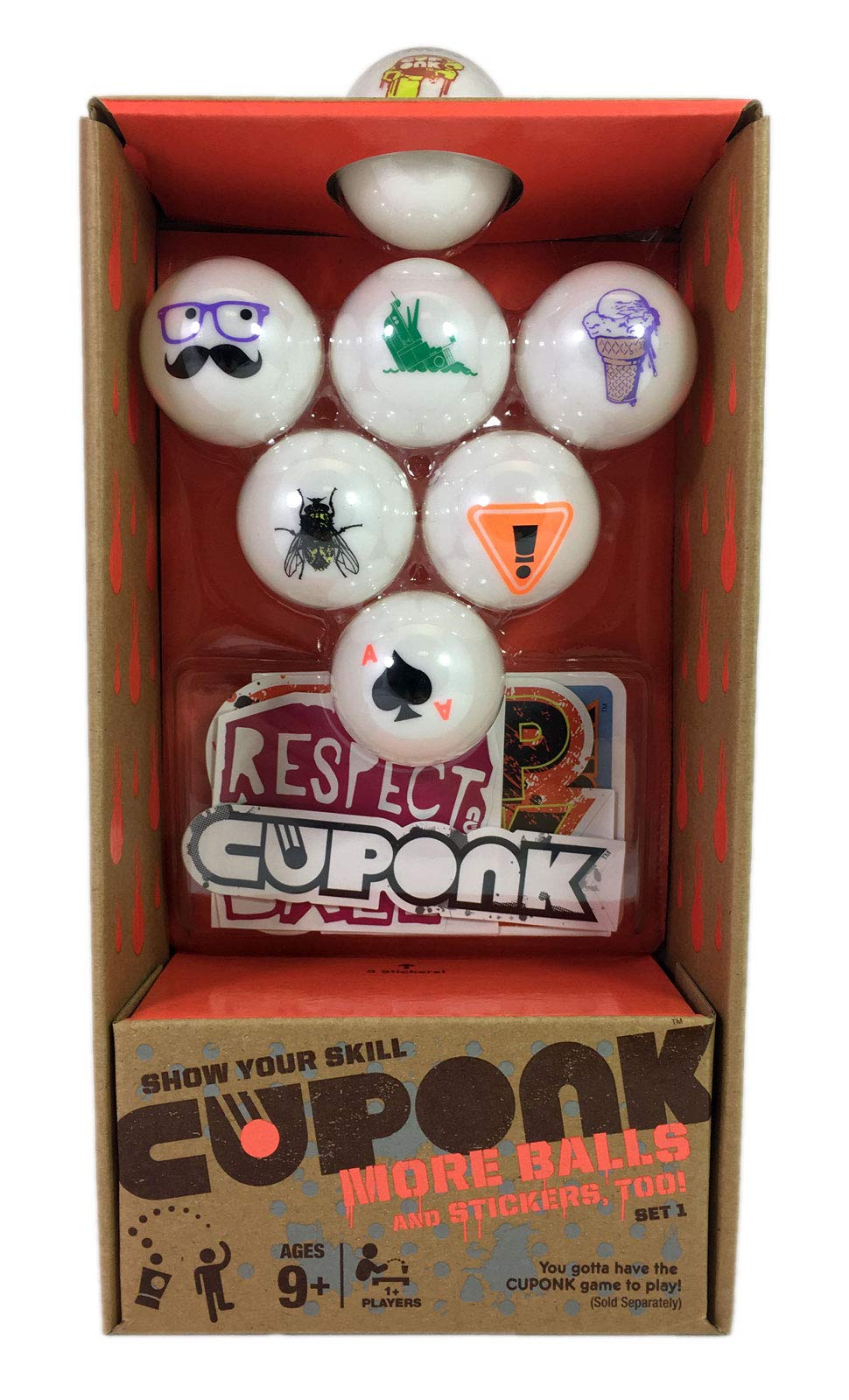 CUPONK! - 7 Extra Ping Pong Balls - Expansion Pack Set 1