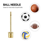 Yasi Bicycle Presta Schrader Valve Adaptor, 16Pcs Brass Bike Pump Adapters, Ball Pump Needle, Balloon Inflatable Toys Nozzle Inf