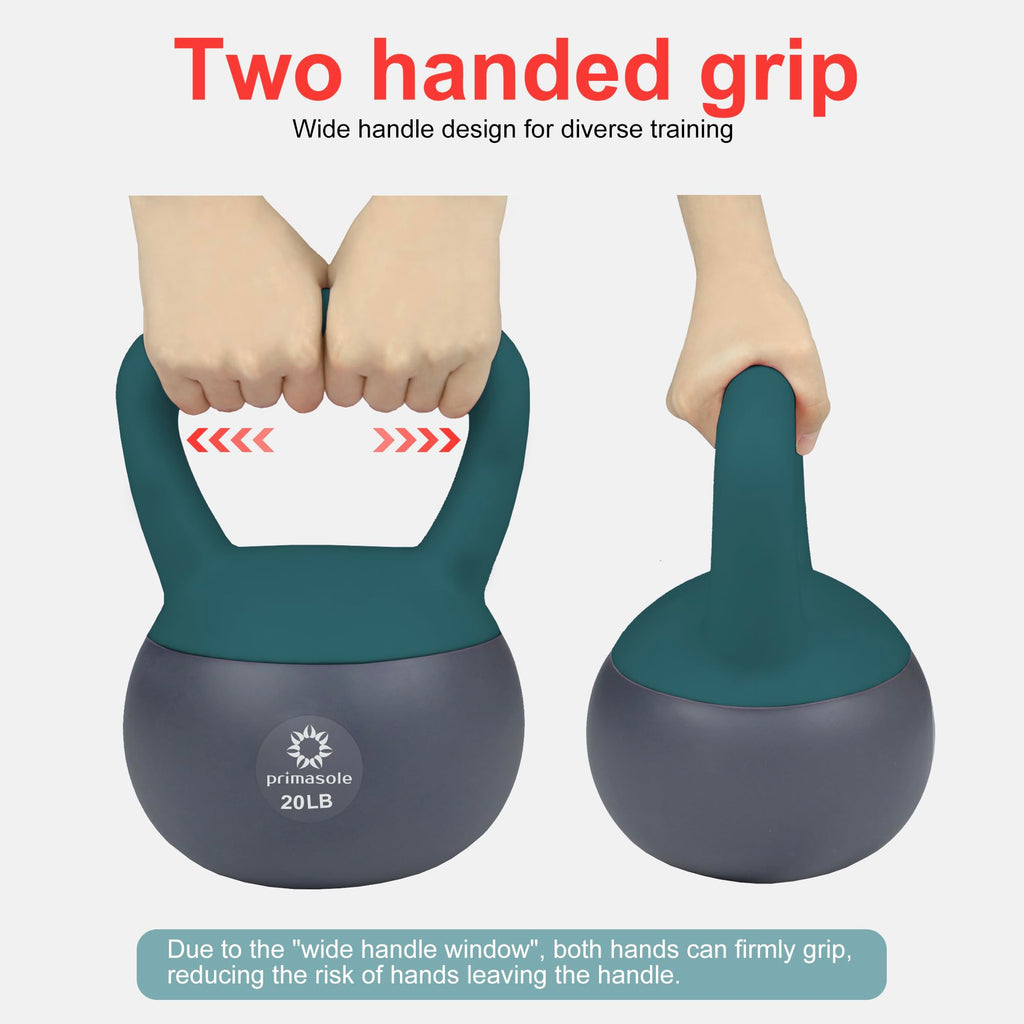 Primasole Soft Kettlebell Shook Resistance base. Anti Slip hand Kettlebell weights for Home workout anti-impact Kettlebells dumb