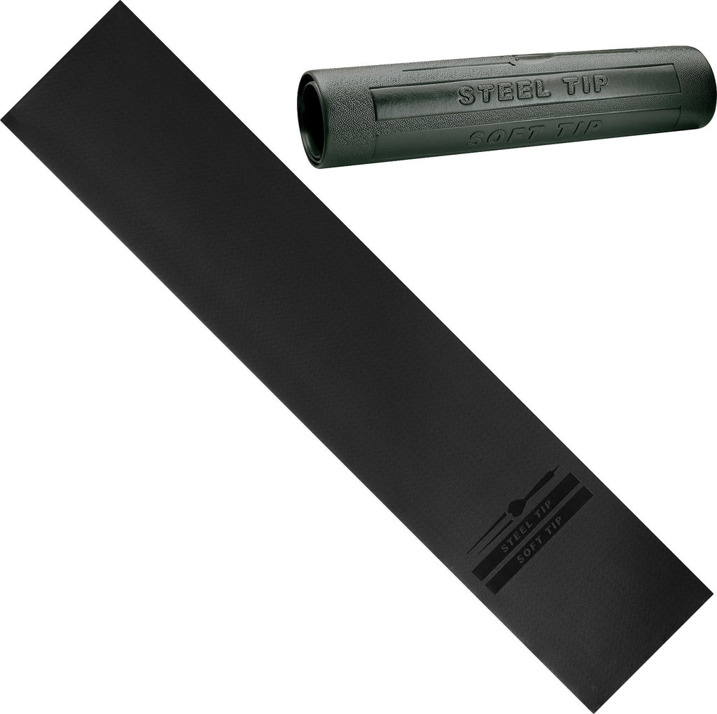 Viper By Gld Products Padded Throw/Toe Line Dart Mat (Steel And Soft Tip Darts) , Black, 117'' Length X 24'' Width X 125 Mil Thi
