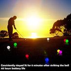 Thiodoon Glow In The Dark Golf Balls Light Up Led Golf Balls Night Golf Gift Sets For Men Kids Women 3 Pack