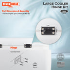 Neverbreak Parts - 3 Pack Black Igloo Cooler Hinges Replacement With Screws  High Strength Igloo Cooler Replacement Parts  Igloo