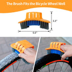 Anndason 8 Pieces Precision Bicycle Cleaning Brush Tool Including Bike Chain Scrubber, Suitable For Mountain, Road, City, Hybrid
