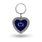 Rico Industries Ncaa Penn State Nittany Lions - Psu Bling Heart Key Chain 1.38 X 3-''
