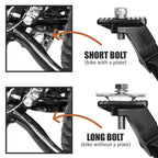 Bv Aluminum Adjustable Bicycle Bike Kickstand With Concealed Spring-Loaded Latch, For 24-29 Inch Bicycles, Silver