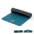 Primasole Yoga Mat Eco-Friendly Material 1/2(10mm) Non-Slip Yoga Pilates Fitness at Home & Gym Twin Color Jango Green/Black PSS9