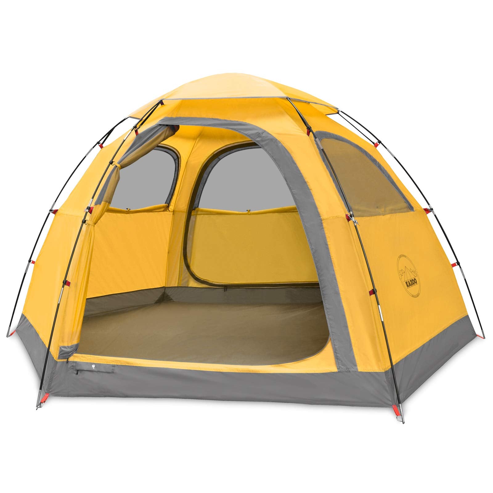 Kazoo Outdoor Camping Tent 2/4 Person Waterproof Camping Tents Easy Setup Two/Four Man Tent Sun Shade 2/3/4 People