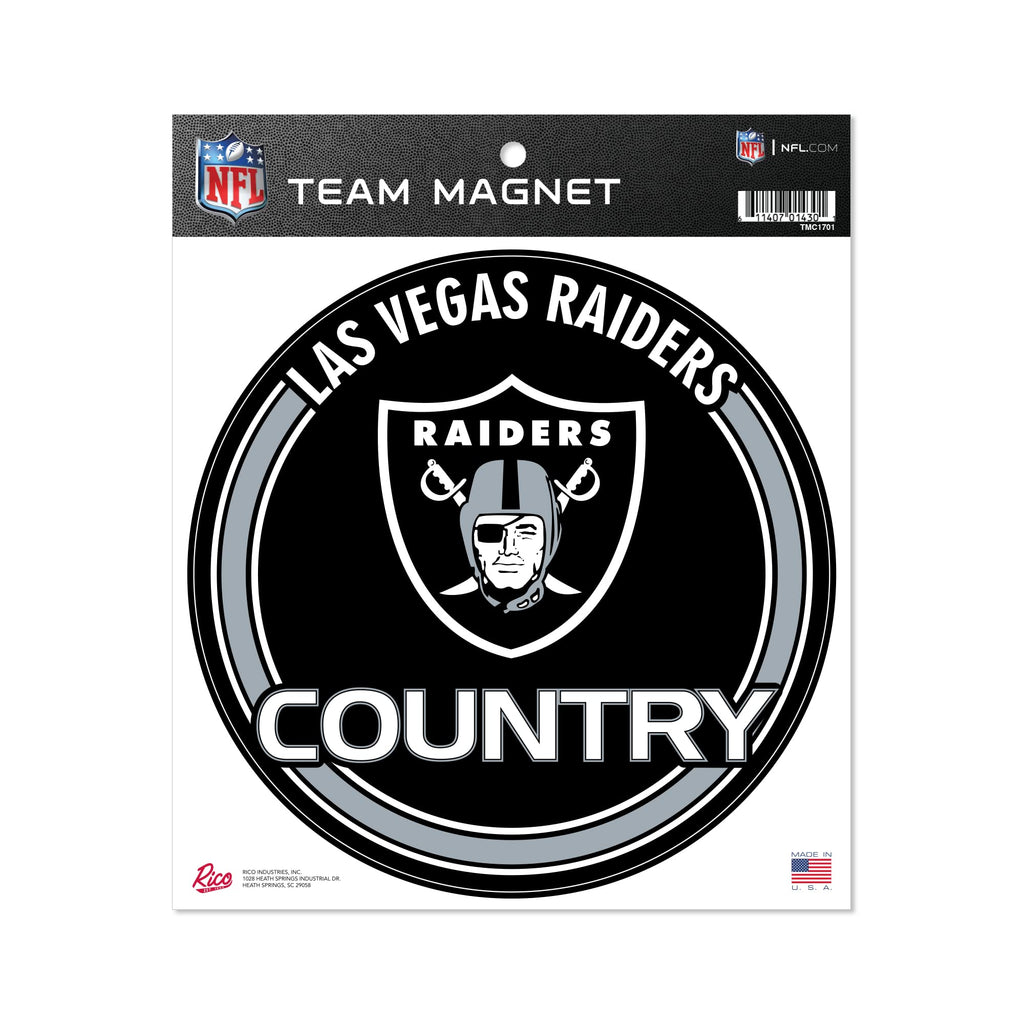 Rico Industries Nfl Las Vegas Raiders 8'' Round Magnet