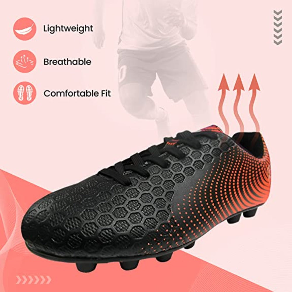 Vizari Stealth Firm Ground Soccer Shoes – Black/Orange