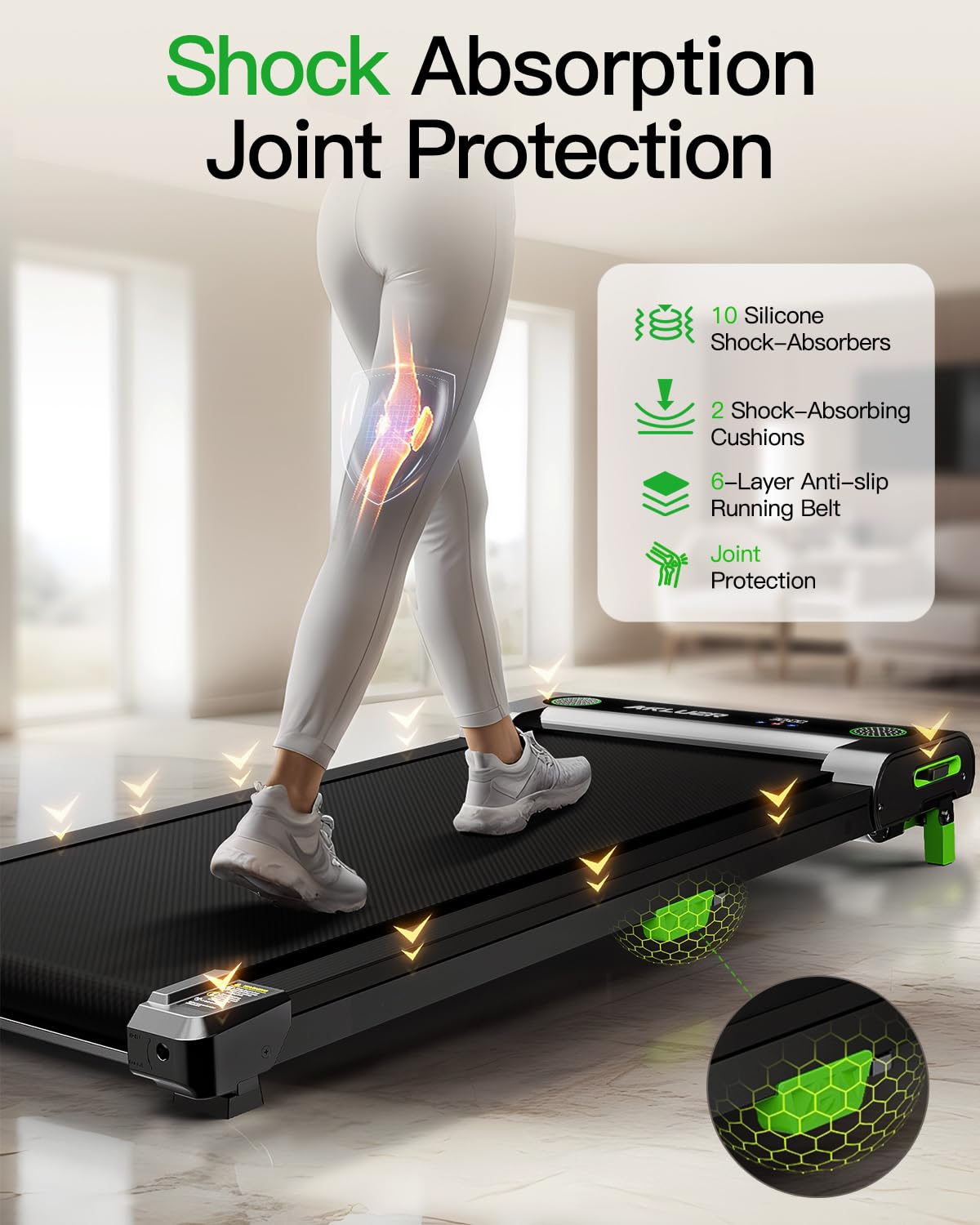 Walking Pad With Incline, Akluer Incline Treadmills For Home, 2.5 Hp Under Desk Treadmill Small With Remote Control, Walking Pad