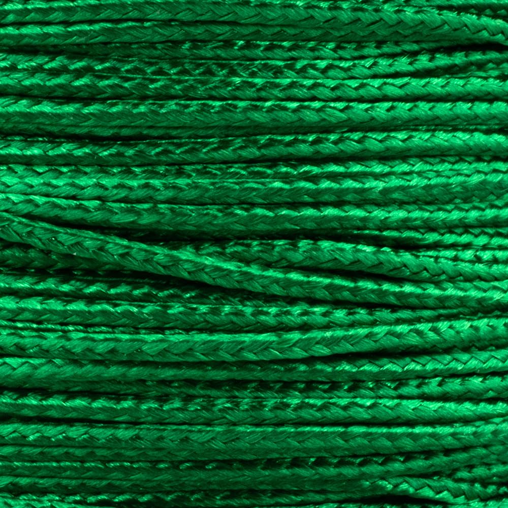 Paracord Planet Micro Paracord - Thin Braided Cord For Crafting, Fishing, And Diy Projects In 125 Ft Spools - Kelly Green