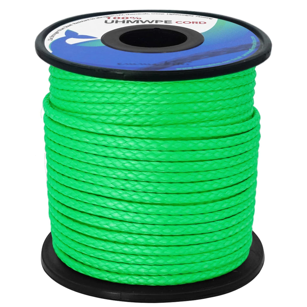 Emma Kites Green 2Mm Uhmwpe Braided Cord Spliceable Utility Cord Diy Leash Tent Tarp Guyline Hammock Ridgeline Whoopie Sling Bea