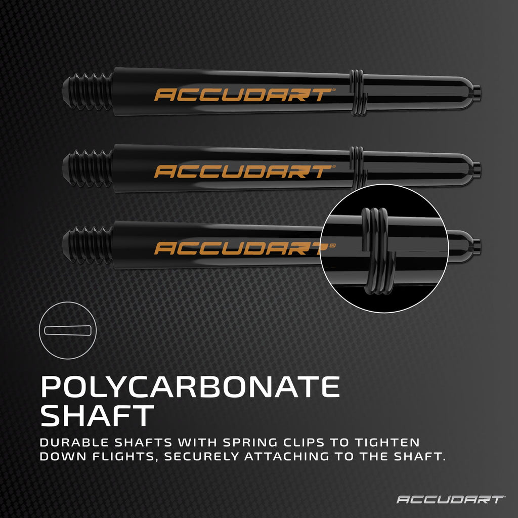 Accudart Soft Tip Dart Set 2.0 - Stainless Steel Finish Barrel - Radial Grooves - Polycarbonate Shafts - Standard Shape Flights