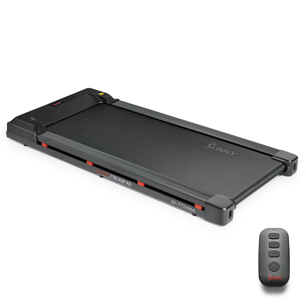 Sunny Health & Fitness Treadpad 100 Smart Walking Treadmill - Compact, Portable, Under Desk, No Assembly, Wifi & Bluetooth Sunny