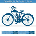 Imaycc 80Cc Bicycle Engine Kit, 2-Stroke Motorized Bicycle Kit Fit For 26-28'' Bikes, Bike Motor Kit With Wired Digital Computer