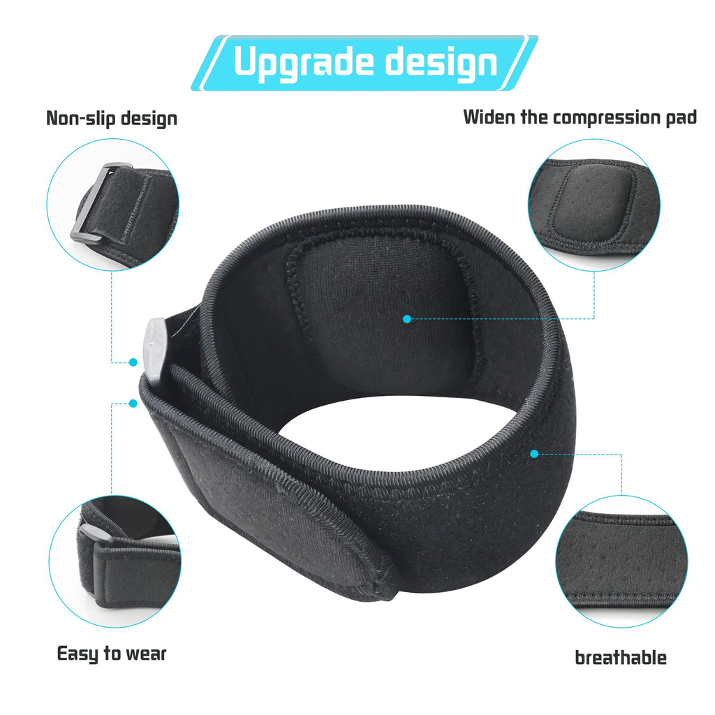 Moonsmile Tennis Elbow Braces (1 Pair) For Tendonitis And Tennis Elbow,Golfers Elbow Forearm Brace Straps For Men And Women,Neop