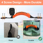 4Pack Kayak Carry Handles, Hlogree Kayaking Accessory Canoe Boat Side Mount Carry Handle Soft Rubber Replacement For Ocean, Life