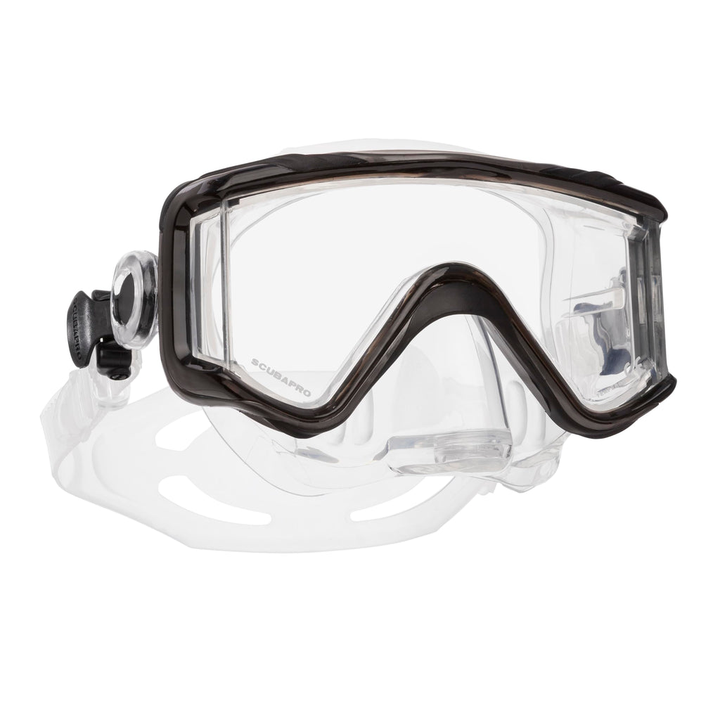 Scubapro Crystal Vu Plus Diving Mask With Purge Valve, Black/Gray