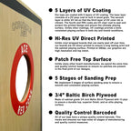 Ace Pro Usa Flag | Professional Cornhole Board Set, No Bounce! Triple Wide Legs, 3/4In Baltic Birch Plywood, Regulation Size, To